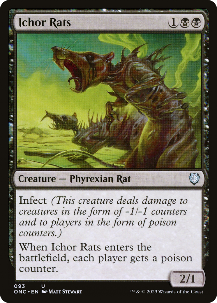 Ichor Rats [Phyrexia: All Will Be One Commander] | Play N Trade Winnipeg