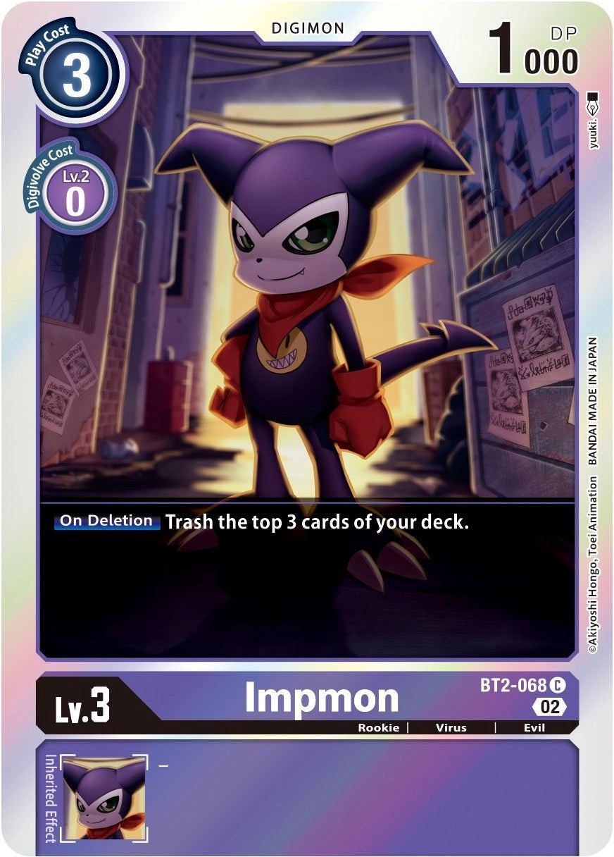 Impmon [BT2-068] (Alternate Art) [Starter Deck: Beelzemon Advanced Deck Set] | Play N Trade Winnipeg