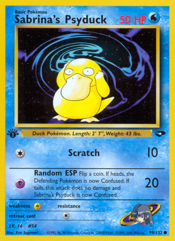 Sabrina's Psyduck (99/132) [Gym Challenge 1st Edition] | Play N Trade Winnipeg