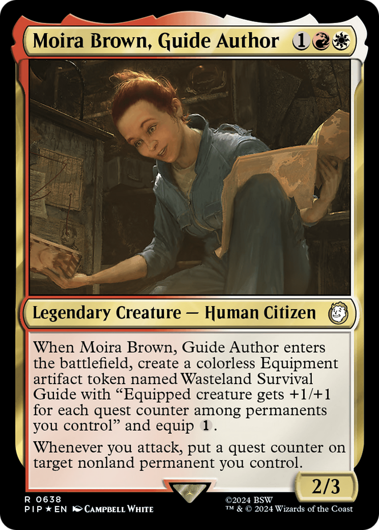 Moira Brown, Guide Author (Surge Foil) [Fallout] | Play N Trade Winnipeg