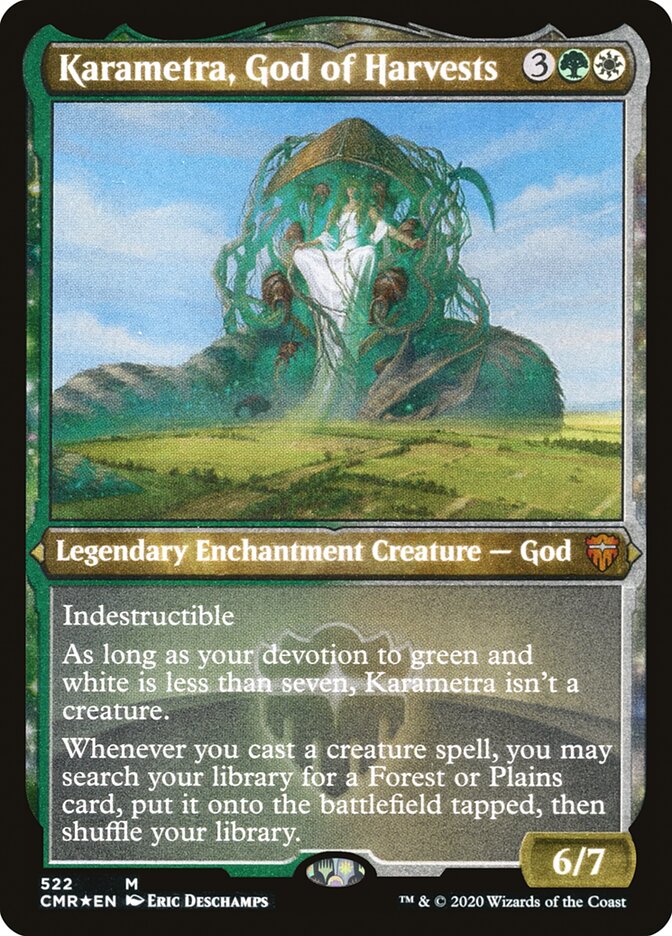 Karametra, God of Harvests (Etched) [Commander Legends] | Play N Trade Winnipeg