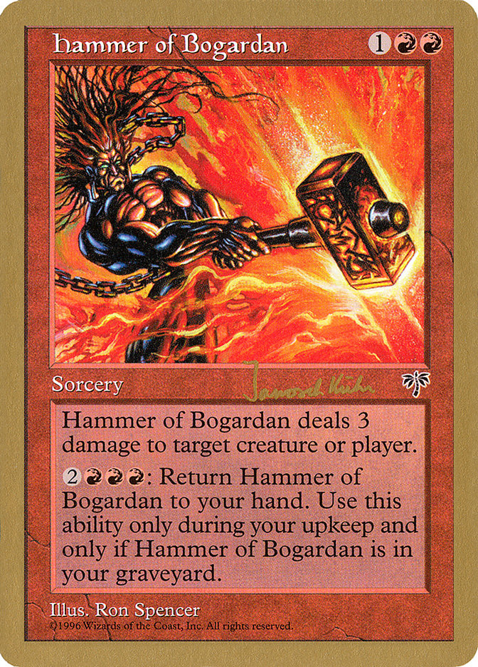 Hammer of Bogardan (Janosch Kuhn) [World Championship Decks 1997] | Play N Trade Winnipeg