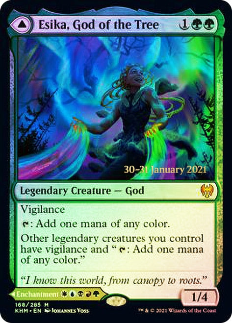 Esika, God of the Tree // The Prismatic Bridge [Kaldheim Prerelease Promos] | Play N Trade Winnipeg