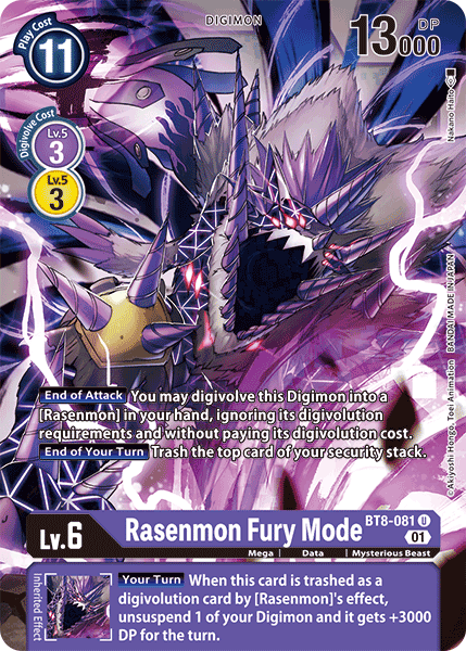 Rasenmon: Fury Mode [BT8-081] [New Awakening] | Play N Trade Winnipeg