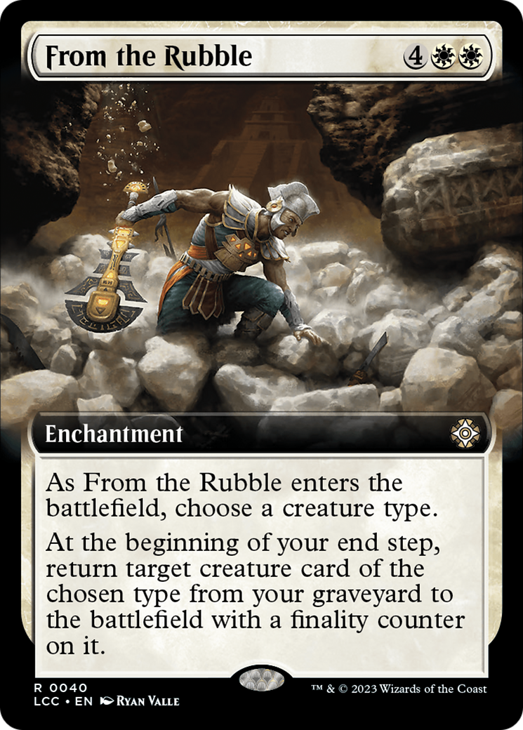 From the Rubble (Extended Art) [The Lost Caverns of Ixalan Commander] | Play N Trade Winnipeg