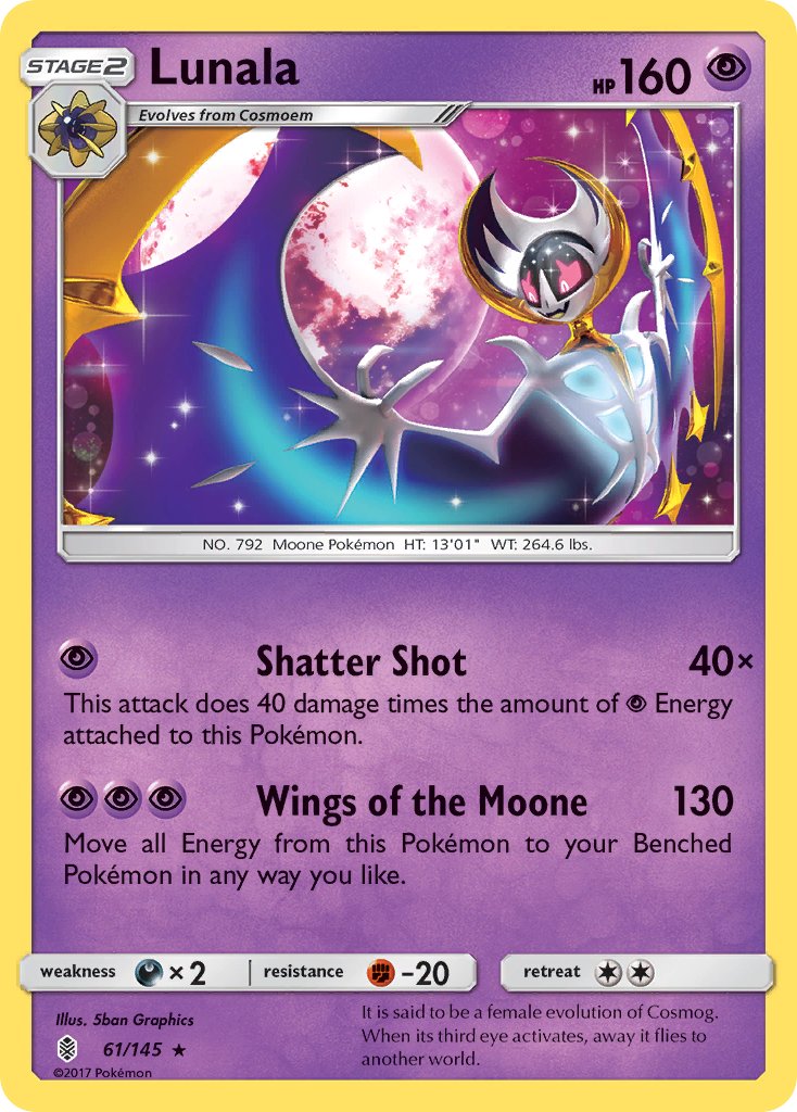 Lunala (61/145) (Theme Deck Exclusive) [Sun & Moon: Guardians Rising] | Play N Trade Winnipeg