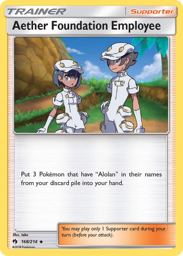 Aether Foundation Employee (168/214) [Sun & Moon: Lost Thunder] | Play N Trade Winnipeg