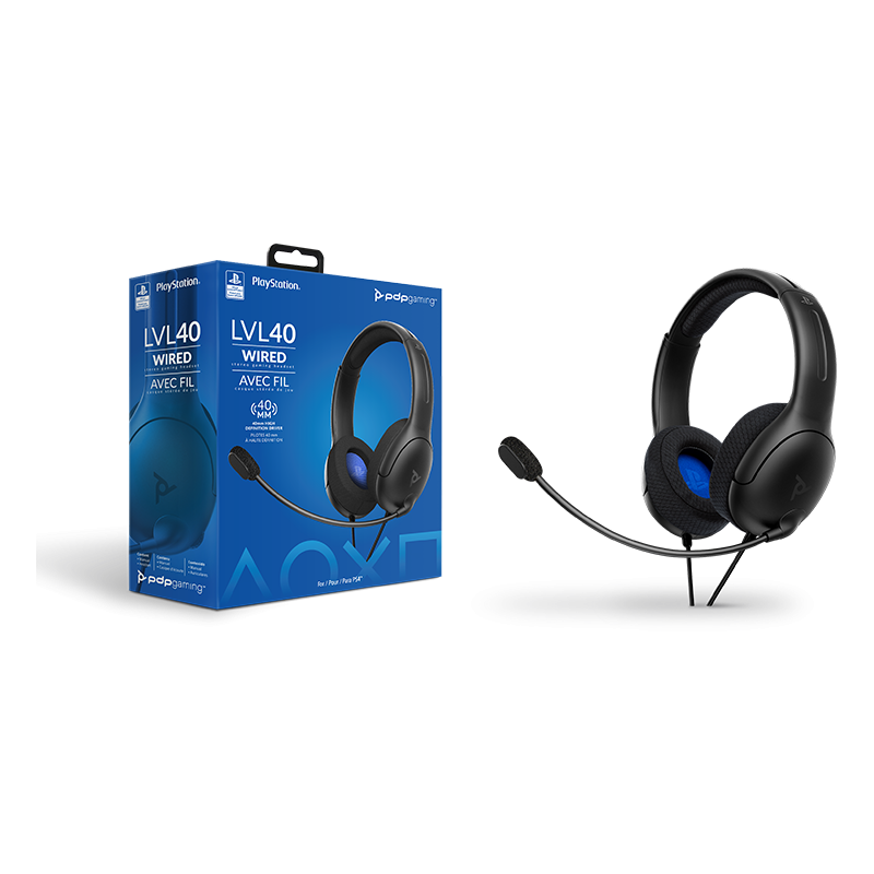 LVL 40 WIRED STEREO PS4 HEADSET [PDP] | Play N Trade Winnipeg