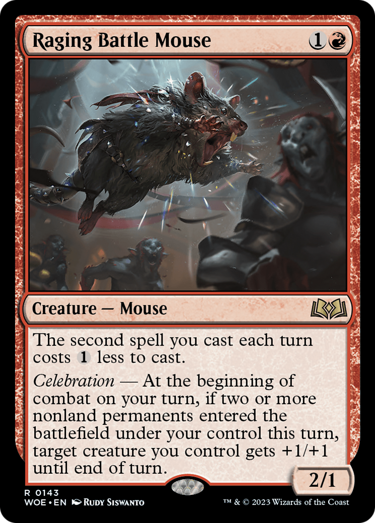 Raging Battle Mouse [Wilds of Eldraine] | Play N Trade Winnipeg