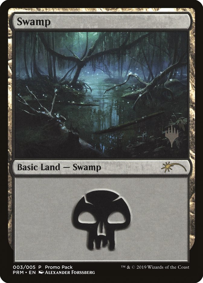 Swamp (3) [Promo Pack: Core Set 2020] | Play N Trade Winnipeg