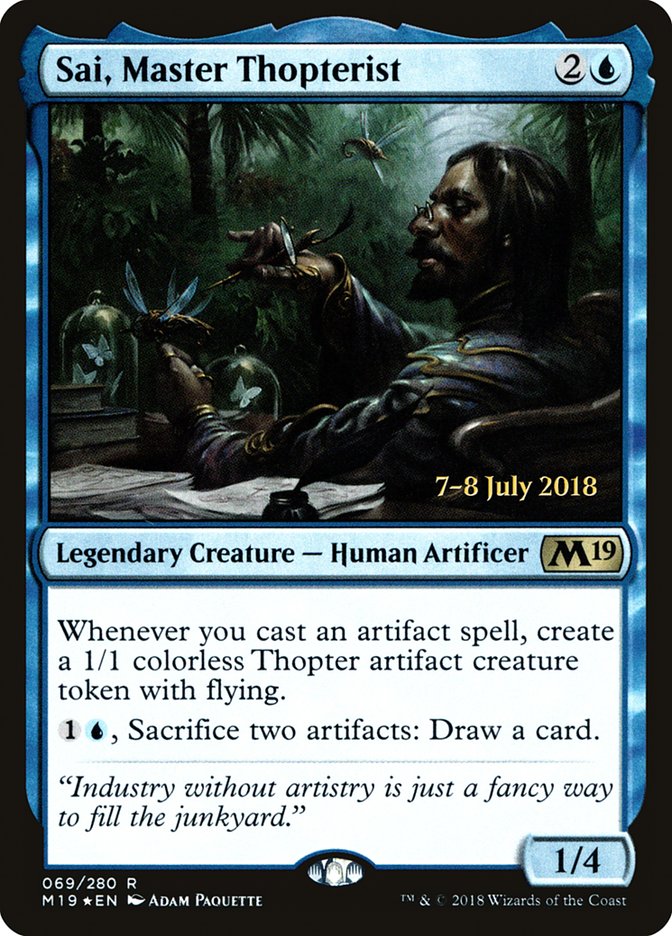 Sai, Master Thopterist  [Core Set 2019 Prerelease Promos] | Play N Trade Winnipeg