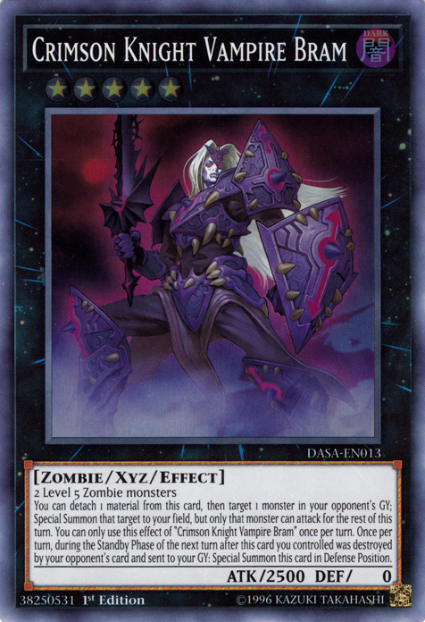 Crimson Knight Vampire Bram [DASA-EN013] Super Rare | Play N Trade Winnipeg