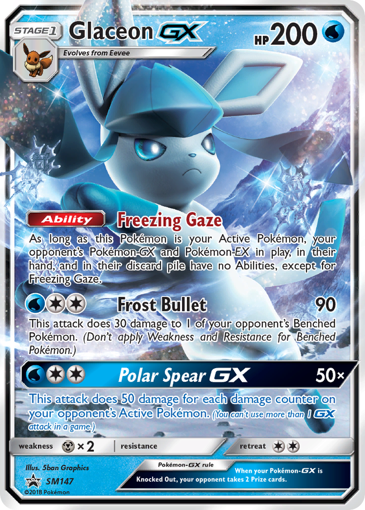 Glaceon GX (SM147) [Sun & Moon: Black Star Promos] | Play N Trade Winnipeg