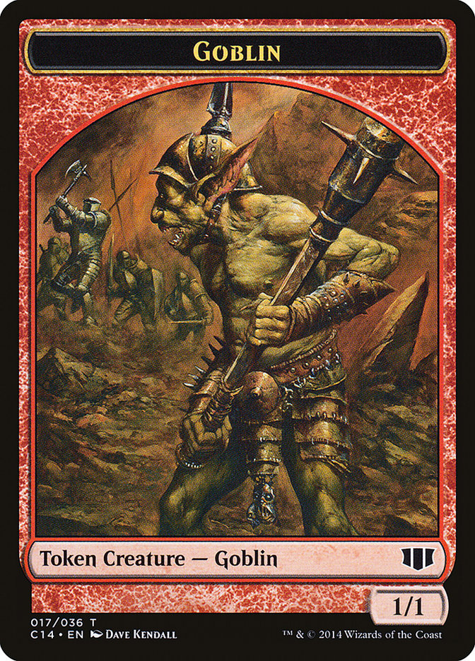 Goblin // Goat Double-sided Token [Commander 2014 Tokens] | Play N Trade Winnipeg