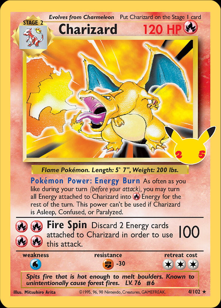 Charizard (4/102) [Celebrations: 25th Anniversary - Classic Collection] | Play N Trade Winnipeg