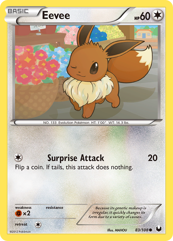 Eevee (83/108) [Black & White: Dark Explorers] | Play N Trade Winnipeg