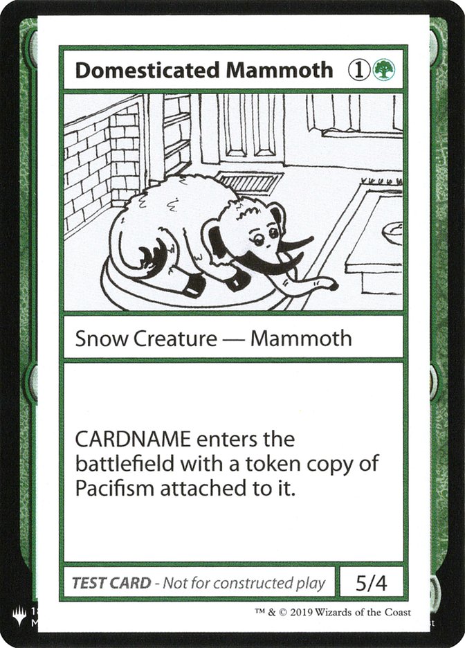 Domesticated Mammoth [Mystery Booster Playtest Cards] | Play N Trade Winnipeg