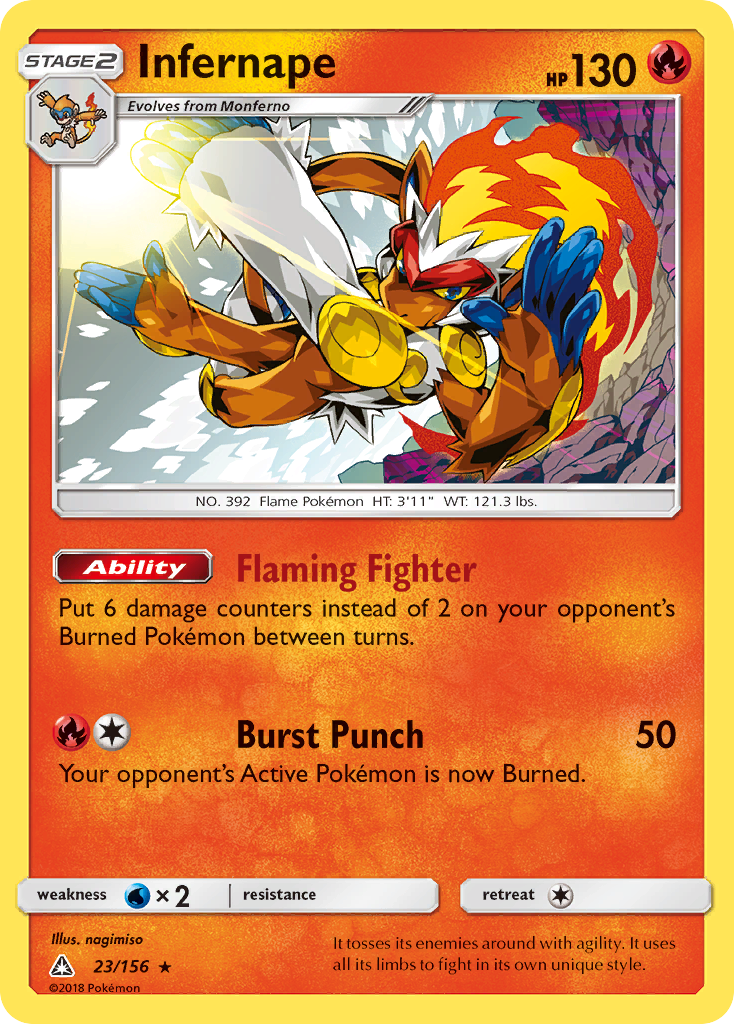 Infernape (23/156) [Sun & Moon: Ultra Prism] | Play N Trade Winnipeg