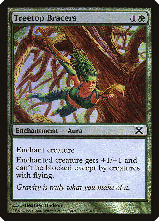 Treetop Bracers (Premium Foil) [Tenth Edition] | Play N Trade Winnipeg