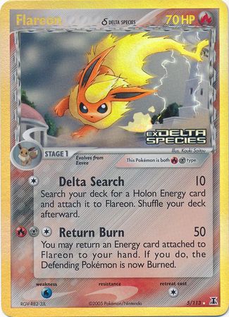 Flareon (5/113) (Delta Species) (Stamped) [EX: Delta Species] | Play N Trade Winnipeg