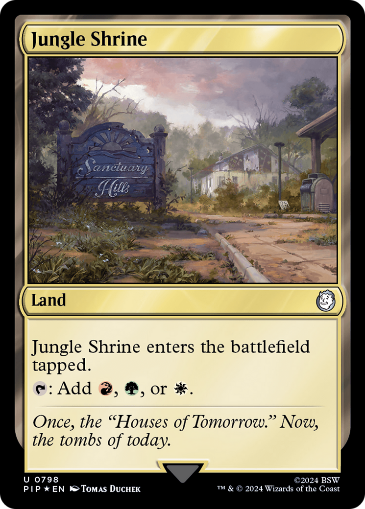 Jungle Shrine (Surge Foil) [Fallout] | Play N Trade Winnipeg