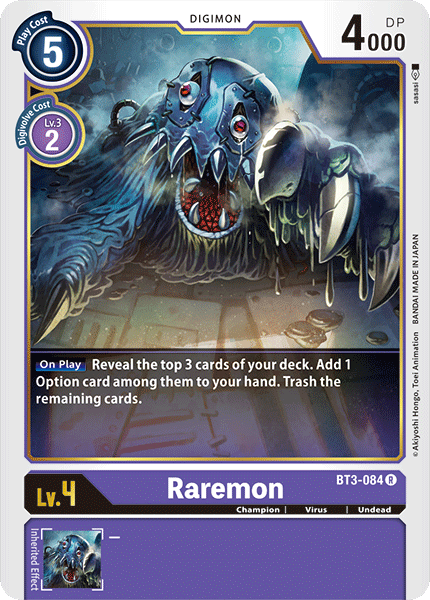 Raremon [BT3-084] [Release Special Booster Ver.1.0] | Play N Trade Winnipeg