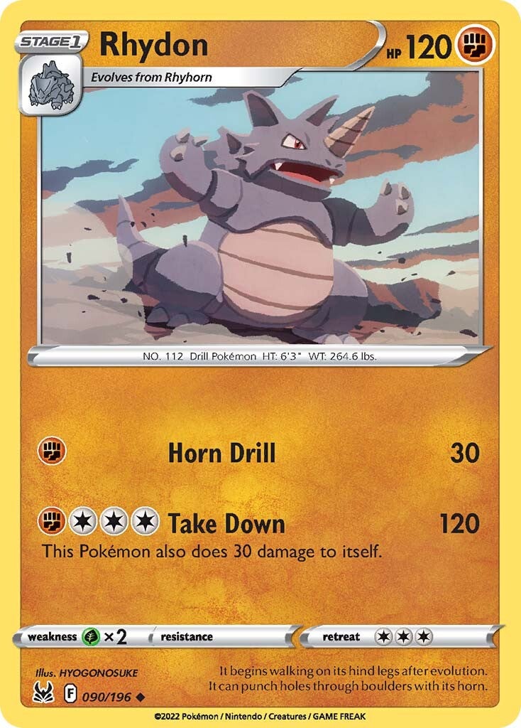 Rhydon (090/196) [Sword & Shield: Lost Origin] | Play N Trade Winnipeg