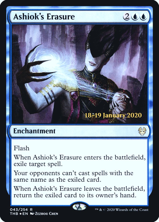 Ashiok's Erasure [Theros Beyond Death Prerelease Promos] | Play N Trade Winnipeg