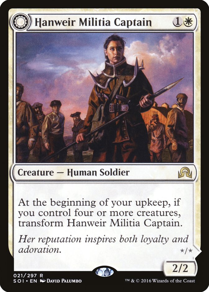 Hanweir Militia Captain // Westvale Cult Leader [Shadows over Innistrad] | Play N Trade Winnipeg