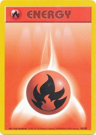 Fire Energy (98/102) [Base Set Unlimited] | Play N Trade Winnipeg