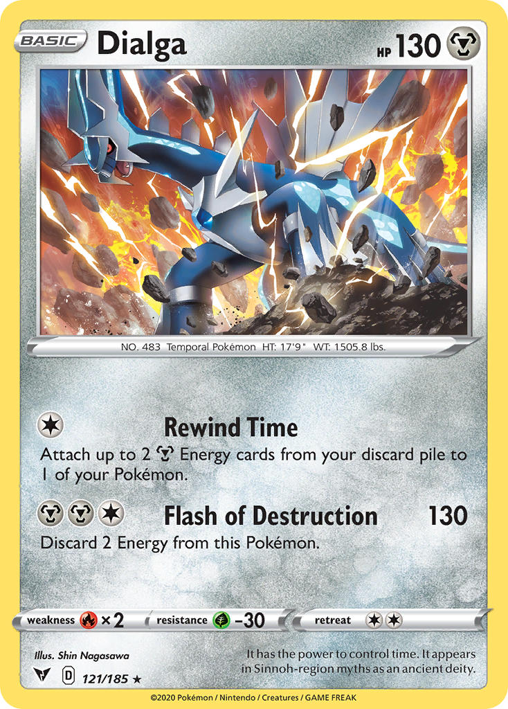 Dialga (121/185) [Sword & Shield: Vivid Voltage] | Play N Trade Winnipeg