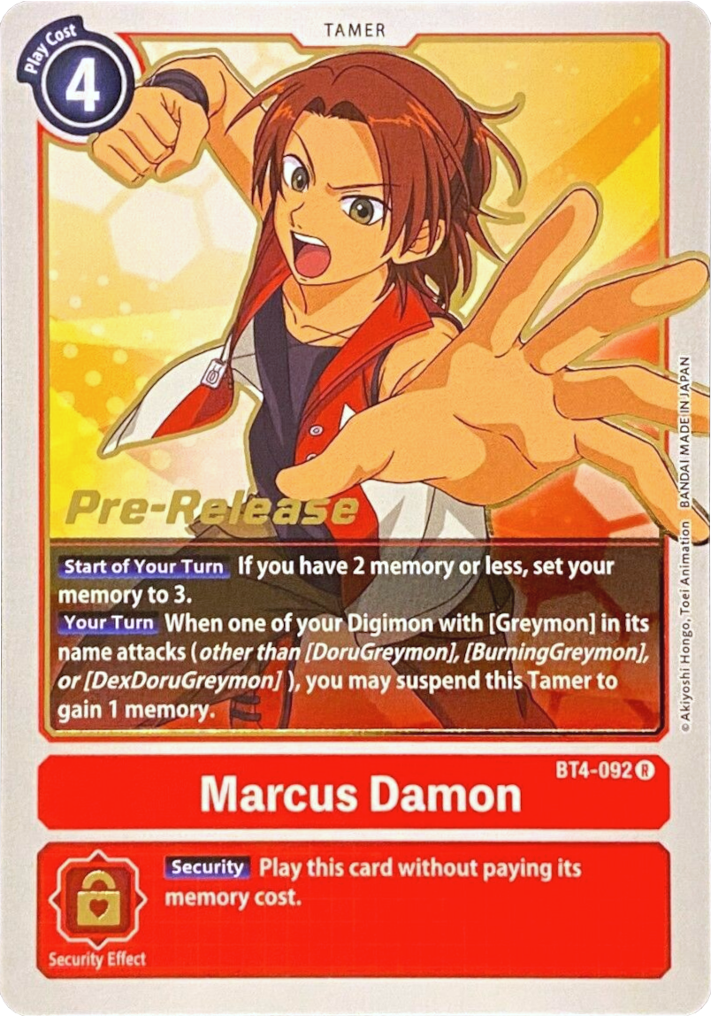 Marcus Damon [BT4-092] [Great Legend Pre-Release Promos] | Play N Trade Winnipeg