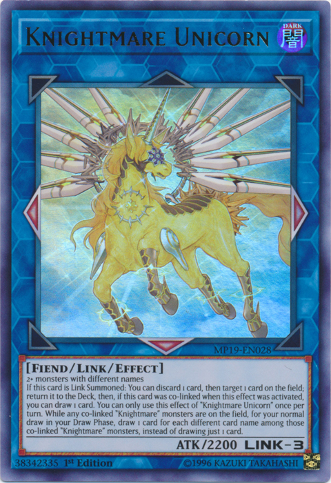 Knightmare Unicorn [MP19-EN028] Ultra Rare | Play N Trade Winnipeg