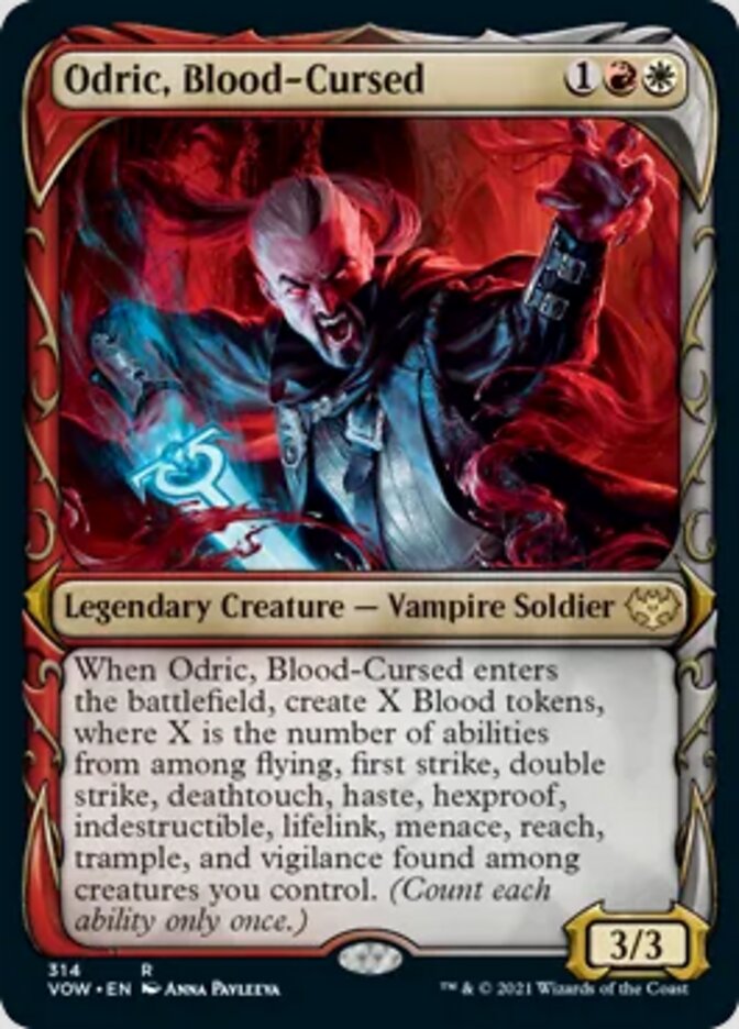 Odric, Blood-Cursed (Showcase Fang Frame) [Innistrad: Crimson Vow] | Play N Trade Winnipeg