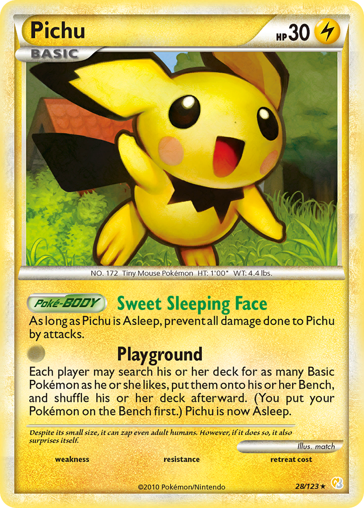 Pichu (28/123) [HeartGold & SoulSilver: Base Set] | Play N Trade Winnipeg