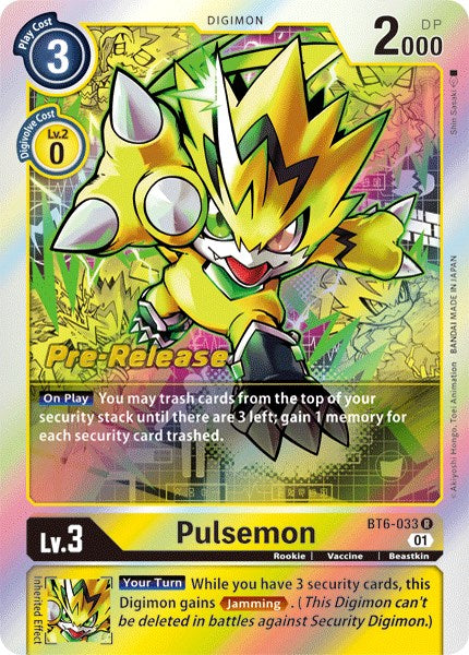 Pulsemon [BT6-033] [Double Diamond Pre-Release Cards] | Play N Trade Winnipeg