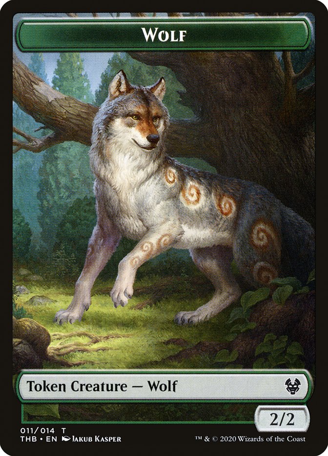 Wolf [Theros Beyond Death Tokens] | Play N Trade Winnipeg