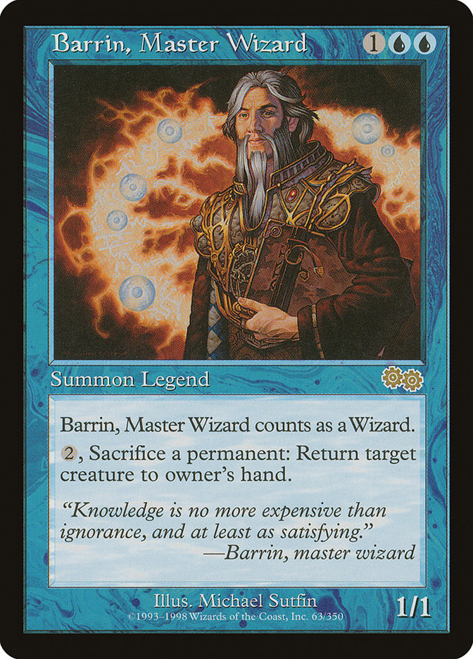 Barrin, Master Wizard [Urza's Saga] | Play N Trade Winnipeg