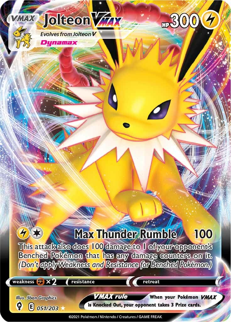 Jolteon VMAX (051/203) [Sword & Shield: Evolving Skies] | Play N Trade Winnipeg