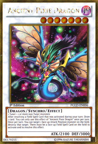Ancient Pixie Dragon [PGLD-EN006] Gold Secret Rare | Play N Trade Winnipeg