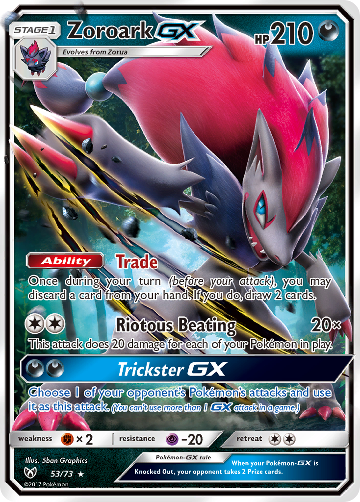 Zoroark GX (53/73) [Sun & Moon: Shining Legends] | Play N Trade Winnipeg