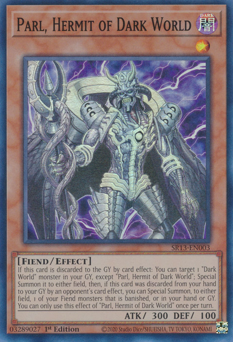 Parl, Hermit of Dark World [SR13-EN003] Super Rare | Play N Trade Winnipeg