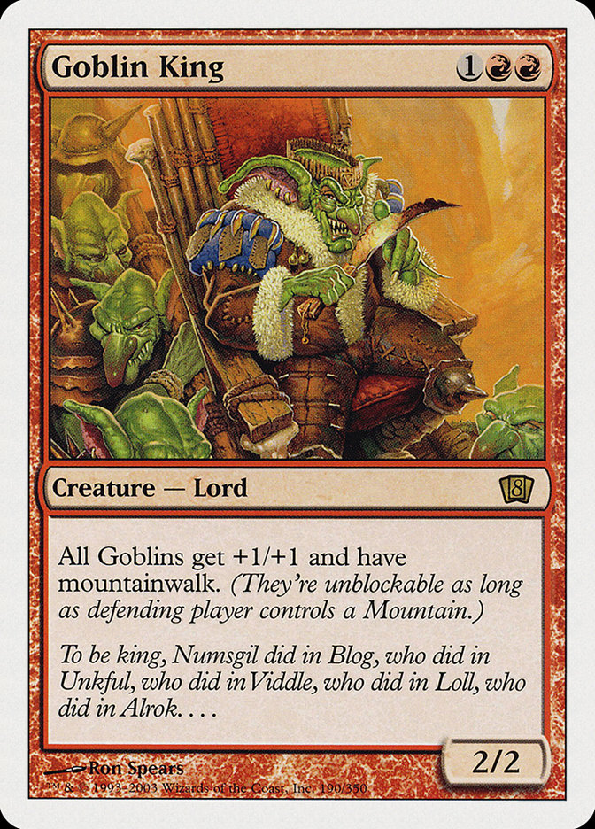 Goblin King [Eighth Edition] | Play N Trade Winnipeg