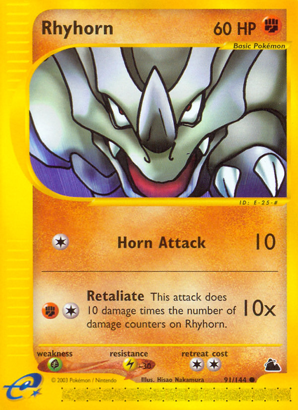 Rhyhorn (91/144) [Skyridge] | Play N Trade Winnipeg