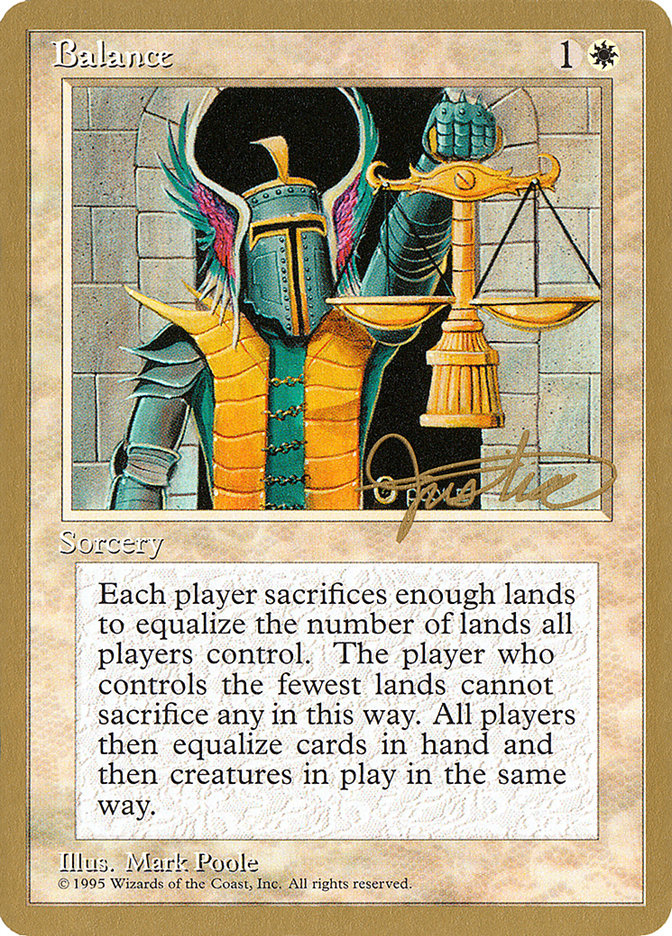 Balance (Mark Justice) [Pro Tour Collector Set] | Play N Trade Winnipeg