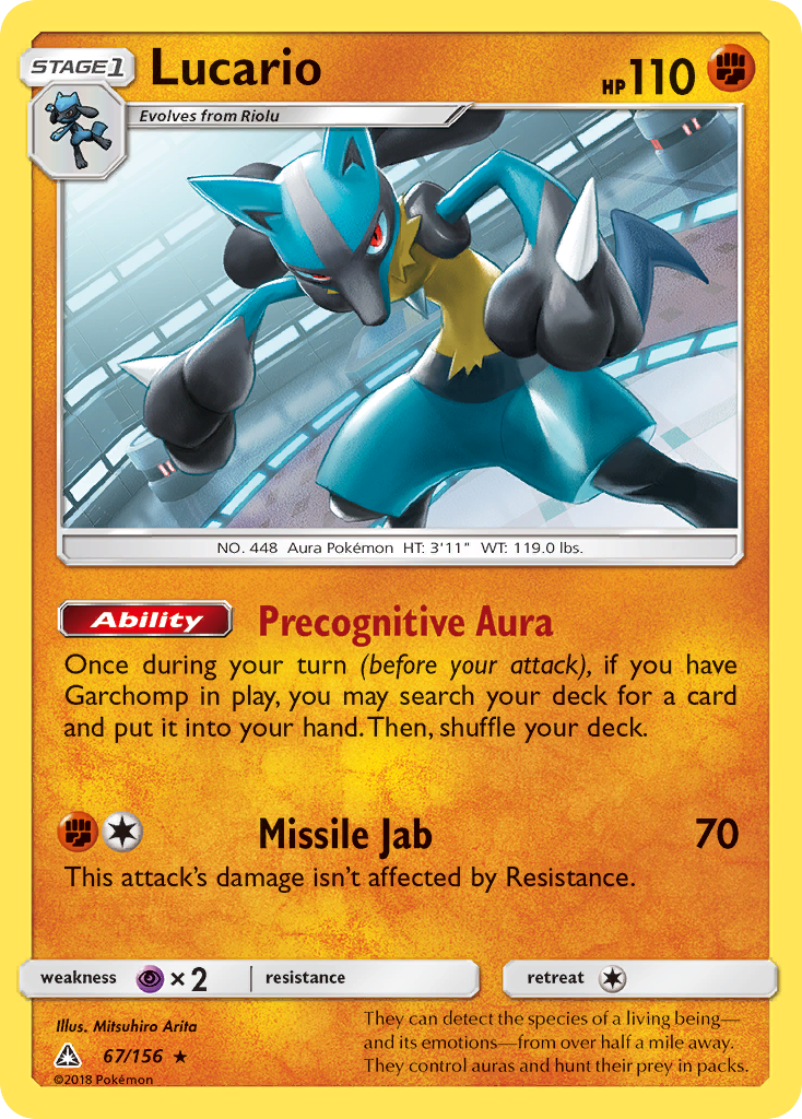 Lucario (67/156) [Sun & Moon: Ultra Prism] | Play N Trade Winnipeg