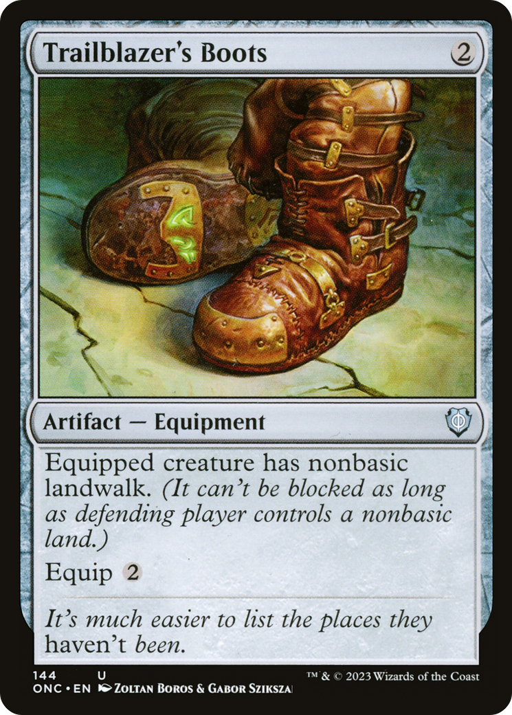 Trailblazer's Boots [Phyrexia: All Will Be One Commander] | Play N Trade Winnipeg