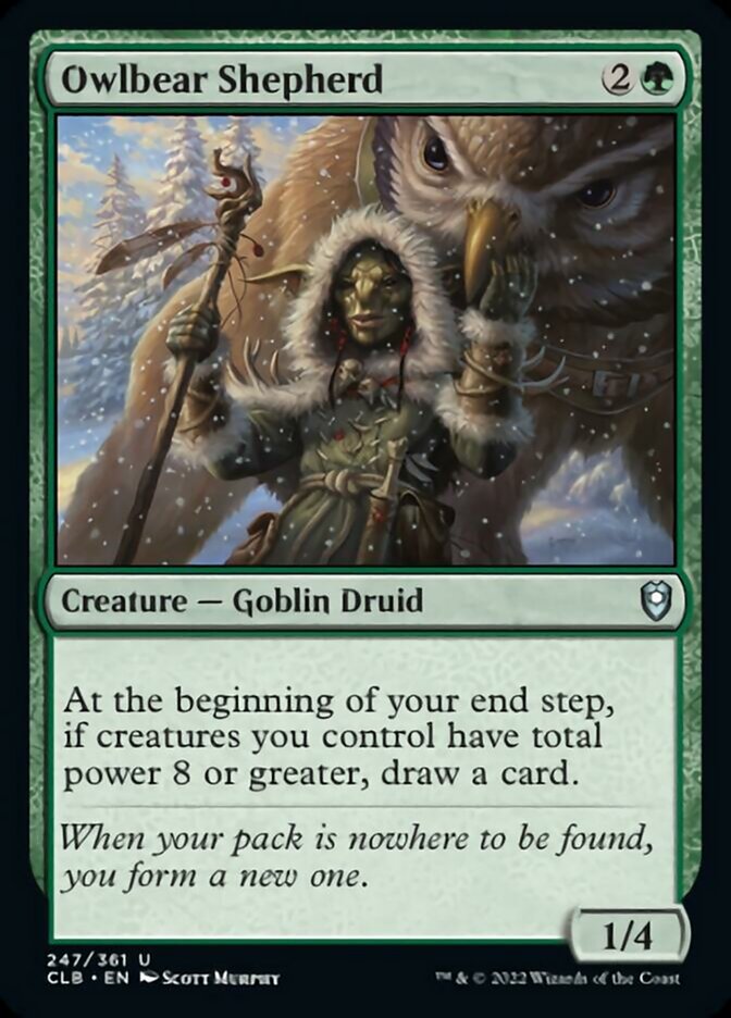 Owlbear Shepherd [Commander Legends: Battle for Baldur's Gate] | Play N Trade Winnipeg