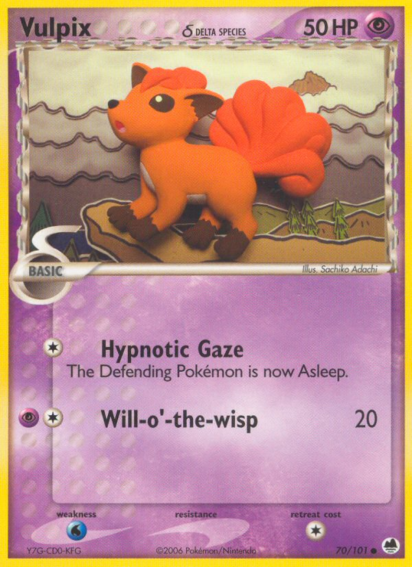 Vulpix (70/101) (Delta Species) [EX: Dragon Frontiers] | Play N Trade Winnipeg