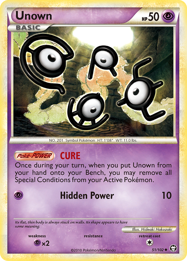 Unown (51/102) [HeartGold & SoulSilver: Triumphant] | Play N Trade Winnipeg